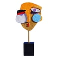 thumbnail image 2 of Fiudx Artículos en oferta con ofertas flash Máscara facial abstracta pintada a mano creativa Arte de escritorio para el hogar Decoraciones para salas de exposición Adornos artesanales de resina Model, 2 of 7