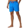 thumbnail image 4 of INSPIRE CHIC Men's Solid Summer Drawstring Waist Mesh Liner Back Pocket Swim Shorts 28 Blue, 4 of 5