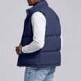 thumbnail image 6 of Men’s Puffer Vest Stand Collar Sleeveless Padded Zip Up Jacket Lightweight Warm Vest with Pockets, 6 of 9