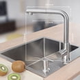 thumbnail image 4 of Durable Stainless Steel Kitchen Faucets, Easy Installation And Rust Resistant Finish, Modern Design With Two Spray Modes For Your Kitchen Sink (Brushed Stainless Steel), 4 of 5