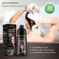 thumbnail image 2 of Black Hair Dye Shampoo 3-in-1, Long-lasting and 100% Gray Coverage in Minutes, Magic Hair Color Shampoo Depositing Conditioner, Pure Plant Extract Natural Hair Dye for Women & Men, 2 of 8