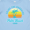 thumbnail image 4 of Inktastic Summer Enjoy the Sunshine Palm Beach Florida in Blue Boys or Girls Baby T-Shirt, 4 of 5