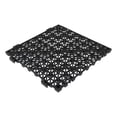 thumbnail image 2 of 12" x 12"Modular Shower Floor Mat - Anti- Bath Mat with Suction Cups, Quick-Dry Open Grid Design, Waterproof Bathroom Carpet for Shower & Wet Areas, Black, 2 of 7