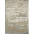 thumbnail image 5 of HomeRoots 512923 10 x 13 ft. Ivory Gold & Gray Abstract Stain Resistant Rectangle Area Rug, 5 of 8