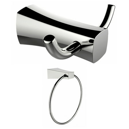 Double Robe Hook And Towel Ring Accessory Set