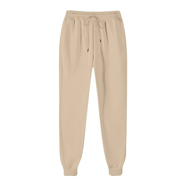 Wlynlyn Joggers for Women Drawstring High Waisted Cinch Bottom Sweatpants Workout Running Active Track Pants Size S
