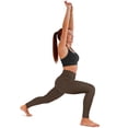 thumbnail image 3 of Rosvigor Womens Yoga Leggings Pants No Front Seam High Waisted Workout Leggings Tummy Control Yoga Pants for Gym Running, 3 of 7