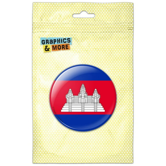 Cambodia National Country Flag Refrigerator Button Magnet
