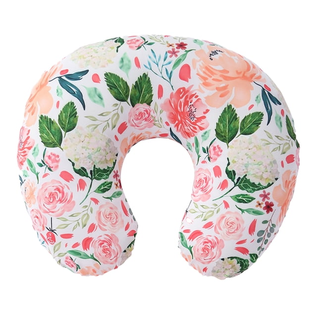 Funda de almohada de lactancia de flores, funda de almohada de lactancia para bebé, funda de almohada de lactancia para recién nacido, tela suave adecuada para bebés