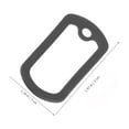 thumbnail image 2 of IDEANATEGRATE 10Ud Silicona Para Placas De Identificación Militar Protector Silenciador Negro, 2 of 8