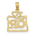 thumbnail image 3 of 14k Solid Oregon State Pendant, 3 of 4