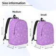 thumbnail image 2 of Saiise Sac à Dos pour Ordinateur Portable Imprimé Lilas Scintillant - Bretelles Réglables, Résistant à l'Eau, Grande Capacité, Design Élégant, Unisexe pour École, Bureau, Voyage-Moyen, 2 of 5