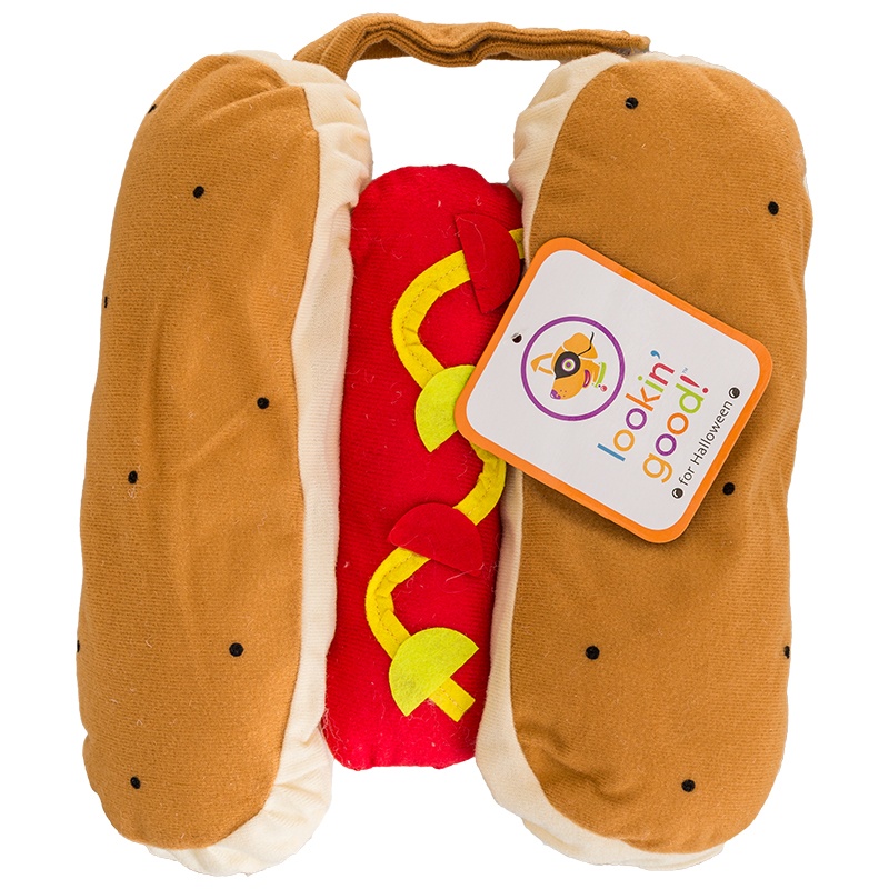Lookin' Good Hot Dog Dog Costume XSmall (Fits 8\"10\" Neck to Tail