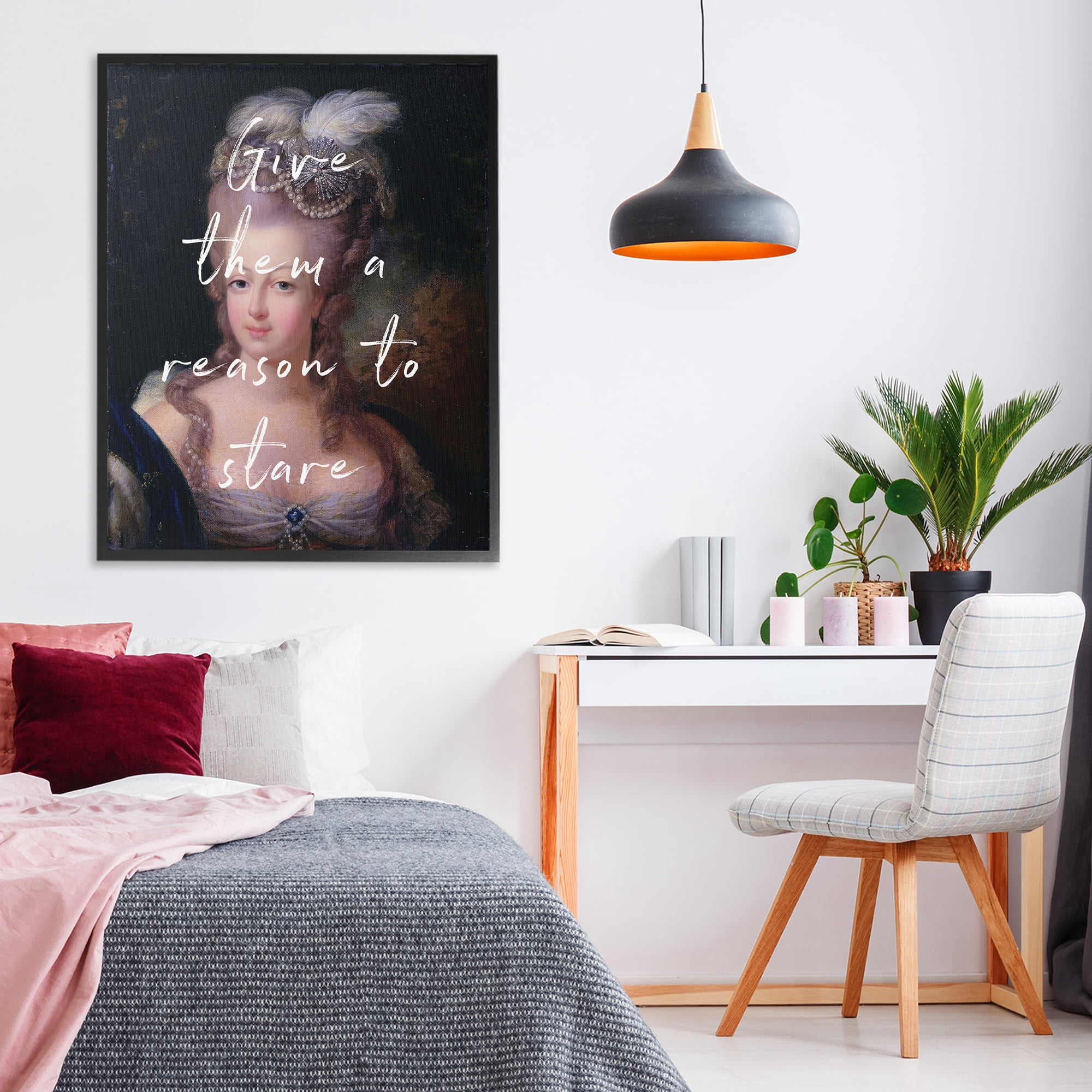Stupell Industries Give Them A Reason To Stare Black Framed Giclee Art, design by Tina LeCour