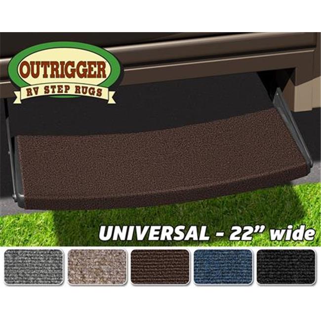 Presto Fit 20395 Outrigger Universal RV Step Rug, Chocolate Brown
