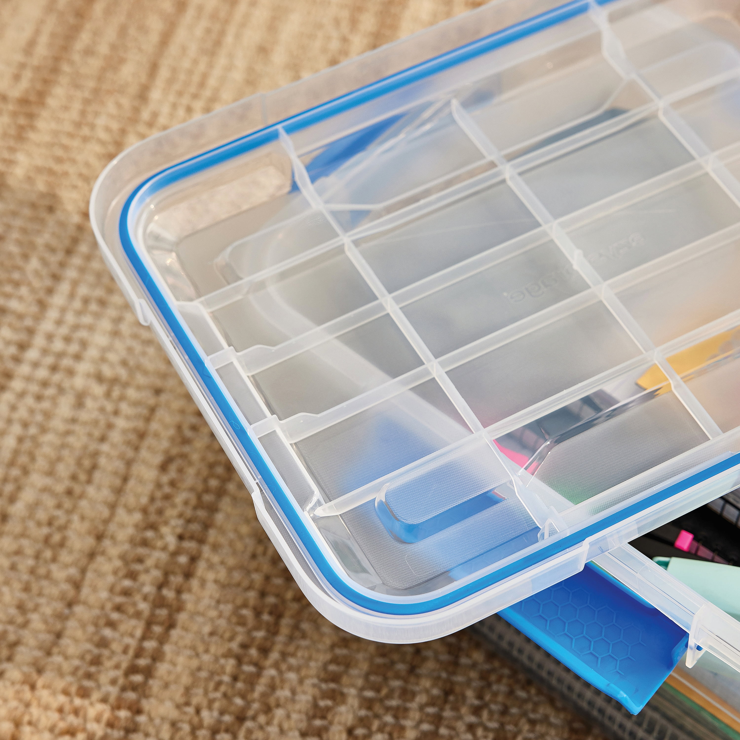 6 PACK - EZY STORAGE WATERPROOF 4.7Gal/19Qt/18L STORAGE BOX IP67