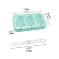 thumbnail image 3 of Silicone Popsicle Mold  Cartoon Ice Lolly Mould With 6 Sticks Stackable And Reusable Cartoons Cute Cream Moulds, 3 of 7