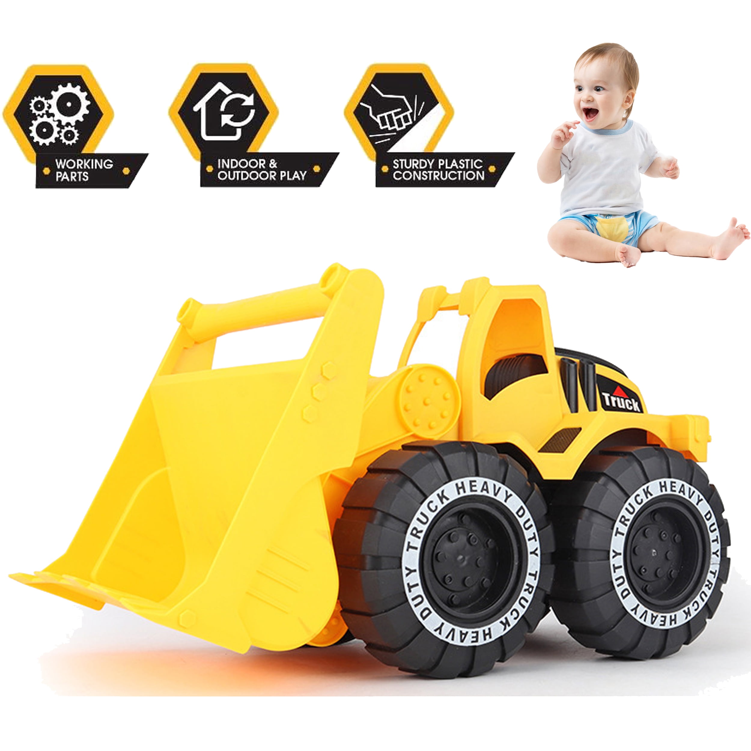 CreHeaven Big Toddler Beach Truck Toys Sand Truck Toy Hot