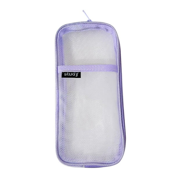 Xihbxyly Ofertas Del Día Ofertas Relámpago Liquidación Estuche de Malla con Cremallera, Bolsa Transparente para Lápices, Bolsa de Maquillaje Transparente, Caja Organizadora Multiusos para La Escuela,