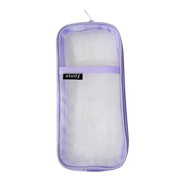 Decoración del hogar, Estuche para lápices, Bolsa para lápices, Bolsas para lápices, Estuche de malla con cremallera, Bolsa transparente para lápices, Bolsa de maquillaje transparente, Caja organizado