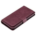 thumbnail image 4 of SaniMore Versatile Case for iPhone 14 Plus 6.7", Durable PU Leather Case Card Slots Flip Kickstand Magnetic Closure Anti-drop Shockproof Full Body Protective Wallet Business Case, Winered, 4 of 14