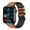 Brown, variant on Bluetooth Call smartwatch, 1.91 "square screen, IP67 waterproof, Android and iOS, outdoor sports monitor.