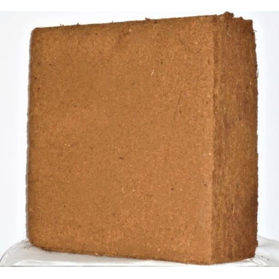 Coconut Coir Block, Organic, 6 lbs, Peat, Mulch, Soil Enhancer, Gardening, Coco Coir