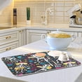 thumbnail image 6 of FREEAMG Halloween Décor Dish Drying Mat - 16 x 18inch- Extra Large Microfiber Dish Drying Mat, Dish Draining Mat, Counter top Mat, Mariachi Skull's Band, 6 of 7