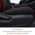 thumbnail image 3 of EKR Custom Fit Sienna Car Seat Covers for Toyota Sienna 2021 2022 2023 2024 2025 LE,XLE (8 Seats) Three Row,Full Set Leatherette Auto Seat Covers(Black with Red Piping), 3 of 7