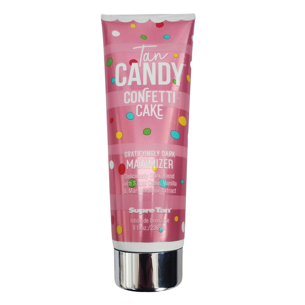 Supre Tan Candy Confetti Cake Dark Maximizer Tanning Lotion 8.5 oz