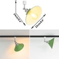 thumbnail image 5 of FSLiving Adjustable Angle H-Type Track Pendangt Light with E26 Silver Base&Green Metal Cone Shade,Remote Control Dimmable Color Changing Timing Lamp for Home Kitchen Farmhouse,Customizable - 1 Light, 5 of 9