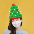 thumbnail image 2 of Sombrero de de Navidad, tocado para graduación, Cosplay, puesta en escena, bola, accesorios cómodos para fotos, decoración, accesorios para Verde, 2 of 8