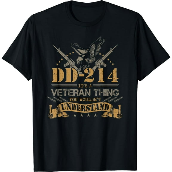 DD-214 A Veteran Thing Veteran T Shirts For Men T-Shirt