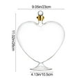 thumbnail image 2 of The Diamond Glassware Heart Decanter - Drink Pourer for Bourbon, Whiskey, Vodka, Brandy, Cognac - Clear, Airtight Container for Liquor & Whiskey- Fancy Handmade Barware Gift & Accessories for Women, 2 of 8