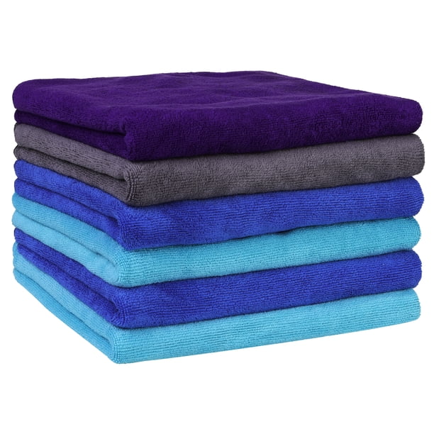 REGALWOVEN 6 Paquete de Toallas de Microfibra Absorbentes para Limpieza de Platos de Cocina, Multicolor 6