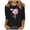 Black—Breast Cancer Shirts for Women, variant on Women's Breast Cancer Awareness T-Shirt Pink Ribbon Printed Graphic Tees 3/4 Sleeve Crew Neck Soft Pullover Tops Hope Faith Cure Support Gift for Walk Gray XXXL