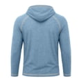 thumbnail image 5 of Yutgune Men's Solid Pullover Hoodie, Long Sleeve Casual Hooded Sweatshirt for Everyday Wear and Travel, 5 of 6