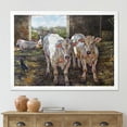 thumbnail image 3 of Designart 'The Cows In The Stable In Countryside' Farmhouse Framed Art Print, 3 of 4