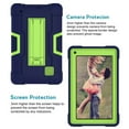 thumbnail image 3 of For RCA Voyager 7 inch Case , RCA Voyager ll 7 Mignova Heavy-Duty Drop-Proof and Shock-Resistant Rugged Hybrid Case(with Built-in Stand) , For RCA 7 inch Voyager 2016 / 2017 Tablet (Navy Blue+Green), 3 of 7
