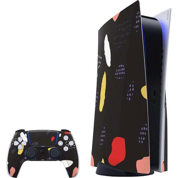 Skinit Polka Dots Dark Color Pop PS5 Bundle Skin