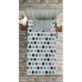 thumbnail image 3 of Ambesonne Geometric Quilted Bedspread Set 2 Pcs, Ancestral Polka Dots, Twin Size, Multicolor, 3 of 3