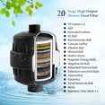 thumbnail image 2 of Mistaha Shower Filter with Filter Cartridges Leak-proof Gasket Teflon Tape 20 Stage High Output Shower, 2 of 8