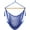 Blue, variant on Hammock Chair with Spreader Bar Caribbean Hammock Swing Chair 300 LBS Weight Capacity XL Rope Hanging Chair for Outdoor Indoor Garden Yard - Orange