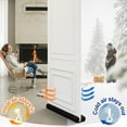 thumbnail image 3 of Huchen Large Door Draft Stopper for Bottom of Door 36 Inch Under Door Noise Blocker Under Door Gap Filler Weather Stripping Adjustable Twin Door Sweep Door Draft Guard Window Seal Black, 3 of 7