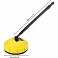 thumbnail image 2 of Cepillo giratorio Dinheiro para Karcher K, limpiador de superficies giratorio, limpiador de paredes superiores para patios para hidrolavadoras eléctricas Karcher K, 2 of 5