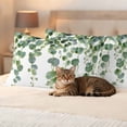 thumbnail image 3 of Spring Green Leaves Outdoor Waterproof Pillow Covers, Watercolor Botanical Eucalyptus Vine Decorative Rectangle Throw Pillowcase Sofa Cushion Sham for Patio/Couch/Chair, 20"x12" 2 Pack, 3 of 8