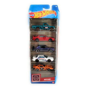 Hot Wheels Car and Truck Play Vehicles, Nissan, (5 Pack)