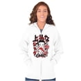 thumbnail image 4 of Kanji Style Betty Boop Classy Chic Zip Hoodie Sweatshirt Women Brisco Brands S, 4 of 5