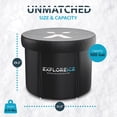 thumbnail image 2 of Open Box Explore Ice Bath Pro Max XL Athlete Cold Plunge Bath Tub, Black, 2 of 10