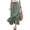 Army Green, variant on Cotton Linen Maxi Skirt, High Waisted Flowy Long Skirt with Side Slit, Casual Elastic Waist Drawstring Midi Skirt, Solid Color